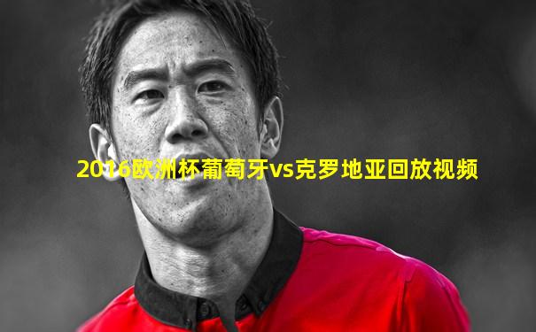 2016欧洲杯葡萄牙vs克罗地亚回放视频